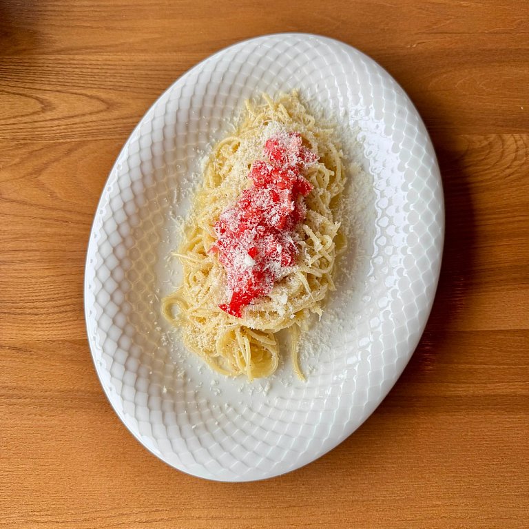 Б Качо-э-пепе с томатами конкасе